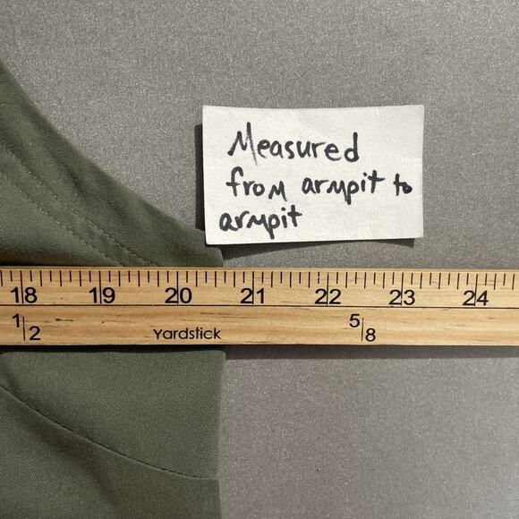 White Stag Jumper Dress Size L Sage Green Minimalist Lagenlook Modest Country - Picture 7 of 10